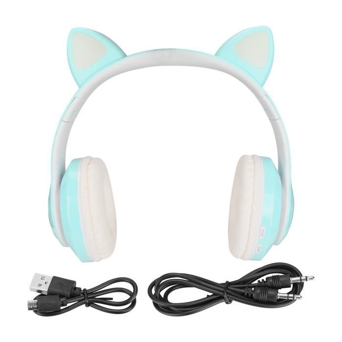 NUOBESTY Foulard Musical Écouteurs sans pour Les Enfants Casque -tête
