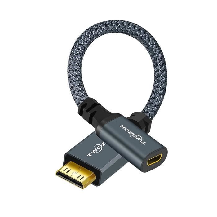 Adaptateur Micro HDMI Vers HDMI 4K@60Hz - Compatible Raspberry Pi 5/4, Caméras, HDR, 3D - 10