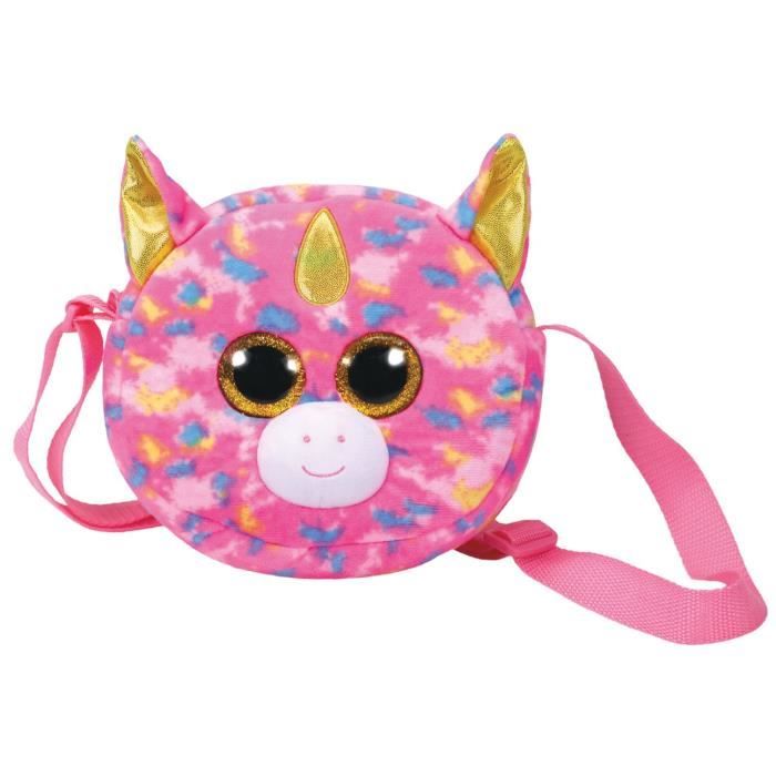 Peluche Fantasia la licorne TY Sac bandouli re 20 cm