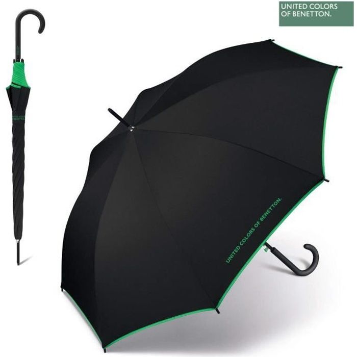 Parapluie auto UNITED COLORS OF BENETTON Long Ac Black
