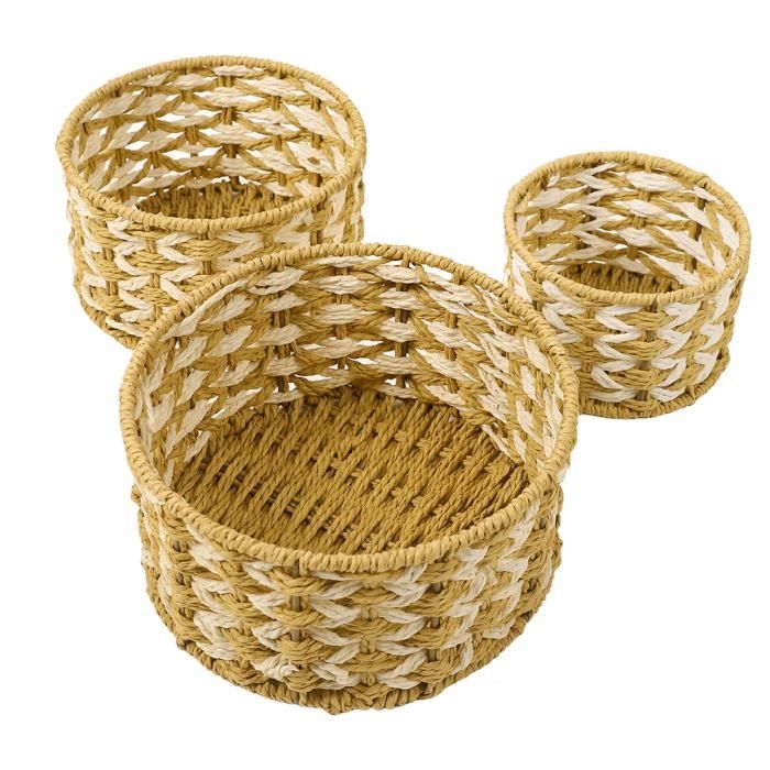 Panier De Guidon Tissé Main Pour Enfants - Pour Vélo, Draisienne Et Scooter - Avec Sangles Réglables