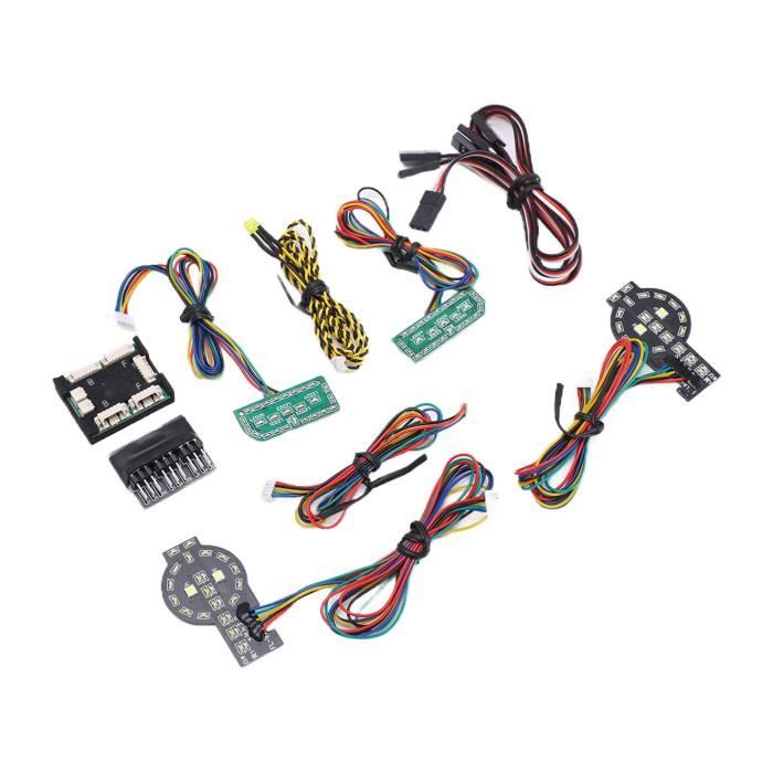 Kit D'Éclairage RC 8 LED Pour SCX10 TRX4 D90 - Accessoires Lumineux Voiture Crawler 1/10 1/8