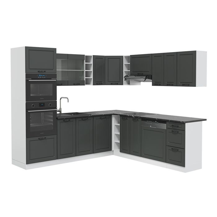 Cuisine individuelle Vicco R- Line – 160 cm, WB Anthracite Maison de campagne