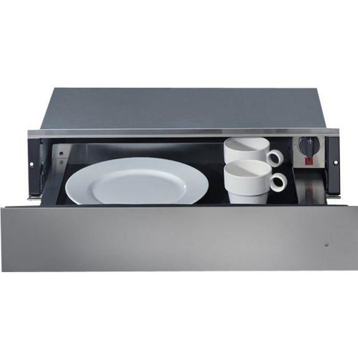 tiroir chauffe-plat électrique - whirlpool - wd142-1ix - 450w - inox easy to clean