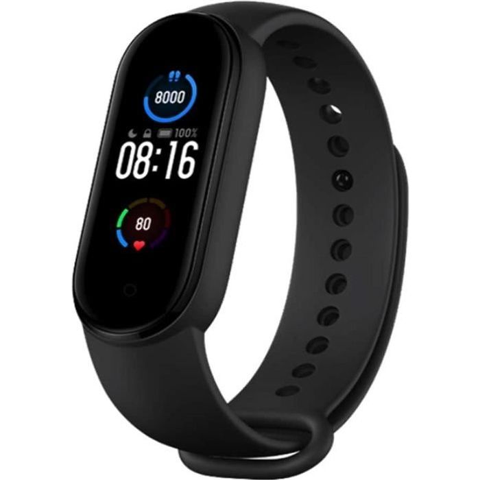 Xiaomi Mi Band 5 bracelet fréquence cardiaque fitness tracker bracelet sport  Bluetooth écran AMOLED - Cdiscount Téléphonie