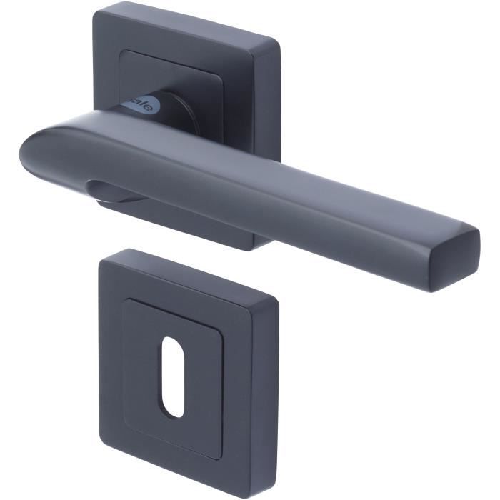 YALE YPP7 PC Poignée de porte carrée de 7 YALE Modèle Sienna passage clé