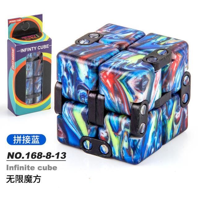 Cube Infini 2 En 1 Ciel Étoilé Voarge - Jouet Patchwork Anti-Stress Pour Enfants Et Adultes