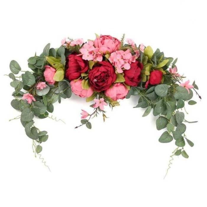 Lot De 2 Couronnes De Fleurs Artificielles Pour Mariage, Fête, Festival - Bohème, Réglable - 12