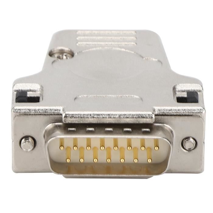 D-sub DB15 Dérivation Carte Connecteur avec Boîte 15 Broche 2 Rangée