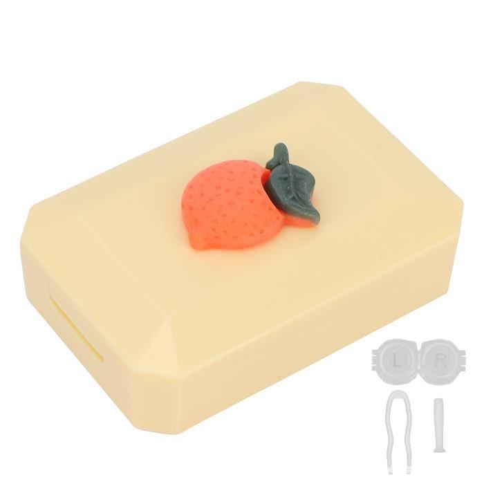 Lewondr Boîte De Coton-Tige Avec Couvercle De Bambou, Porte-Coton Tige