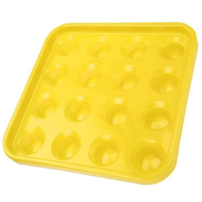 Plateau Porte-Boules De Billard – Pour 16 Boules Standard 2 1/4″ – Plastique Solide – Rangement Et Transport Facile