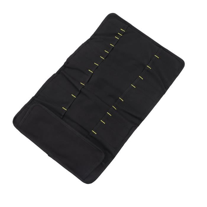 GTY04676-BOITE A OUTILS,Sac à outils en toile pratique, rouleau d'outils, clé pliable, pochette