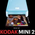 KODAK Pack Imprimante Photo Printer PM220 et cartouche MSC50 - Photos 5.4 * 8.6 cm, WIFI, Compatible avec iOS et Android - Bleu-1