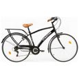Vélo de ville MOMA BIKES CITY 28" en aluminium avec 18 vitesses SHIMANO et selle confort-1