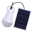 Lampe suspendue de camping à ampoule solaire à LED avec lanterne portable à panneau solaire pour la randonnée en plein air, éclairag-1