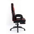 Spirit Of Gamer – Mustang Series Rouge – Chaise Gaming - Simili Cuir capitonné  – Repose Pieds – Coussins– Inclinable 135°-1