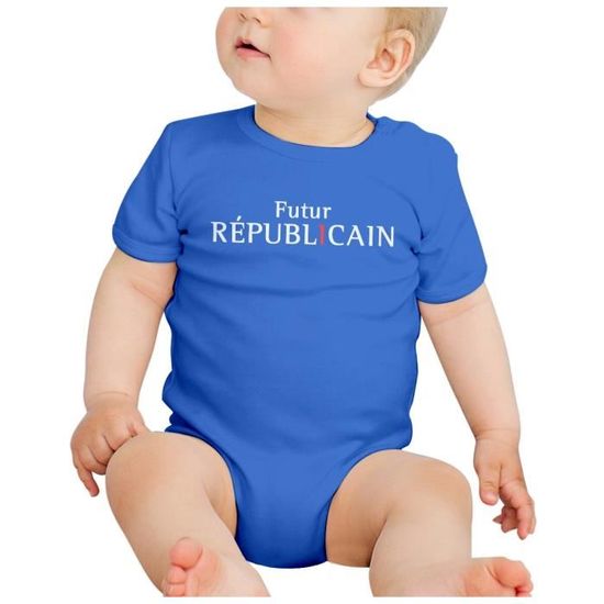 Body Bébé Manches Courtes - Motif Humour Politique Communiste - 100% Coton Doux, Imprimé En France