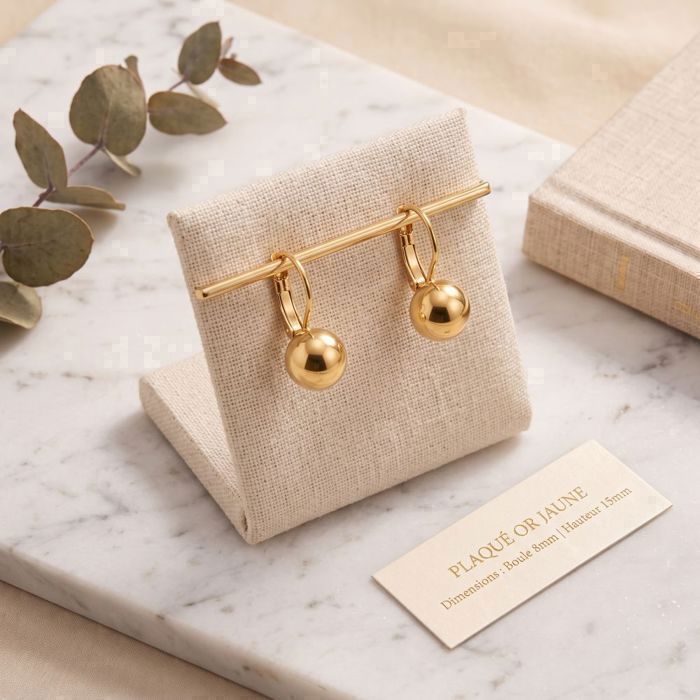 Boucles D'oreilles Dormeuses Vague Multicolore - Plaqué Or Jaune 750 - Zircon - Neuf Avec étiquettes