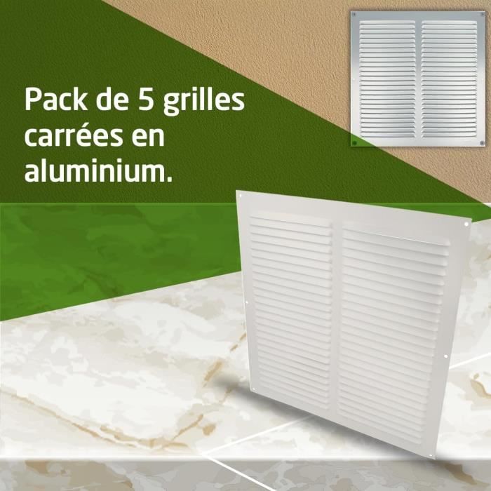 Amig Lot De 5 Grilles De Ventilation Carr es En Aluminium Grilles D amig-lot-de-5-grilles-de-ventilation-carr-es-en-aluminium-grilles-d