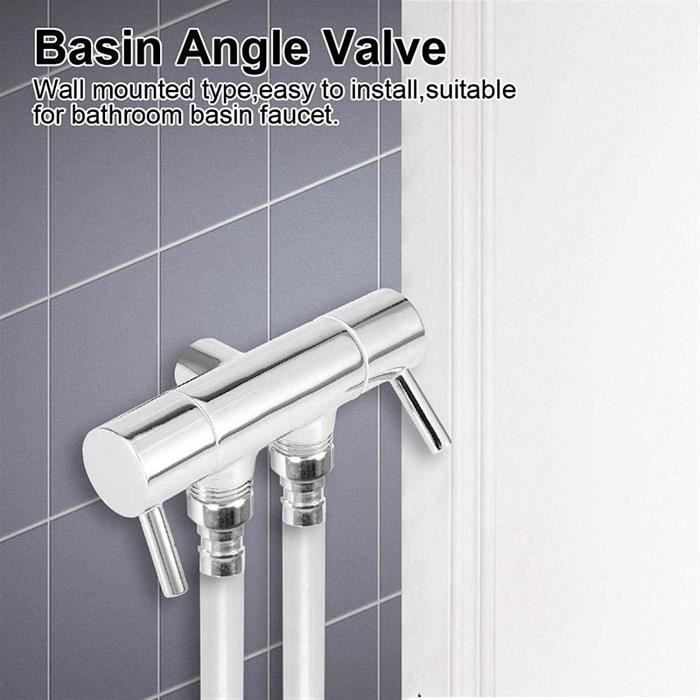 Robinet Double Sortie Jardin 1/2"-3/4" - Laiton Antigel -10°C - Adaptateur Lave-linge