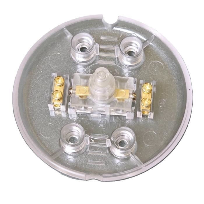 Lot De 2 Interrupteurs à Pédale Pour Lampadaire AC 100-250V - Bouton-Poussoir Rond Marche/Arrêt LED