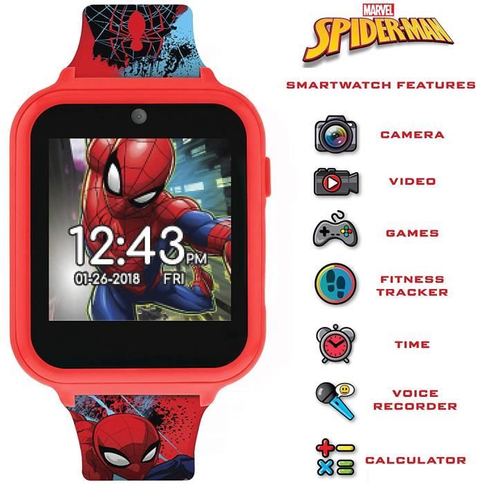 Montre Spiderman Unisexe Enfant Numérique avec Bracelet en