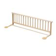 Combelle - Barrière de lit en bois enfant - Naturel vernis - 127x35 cm-2