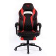 Spirit Of Gamer – Mustang Series Rouge – Chaise Gaming - Simili Cuir capitonné  – Repose Pieds – Coussins– Inclinable 135°-2