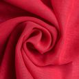 2pcs Voilage Noël Rouge - 140x220cm en Effet Lin - décoratif Salon Chambre fille - Topfinel-2