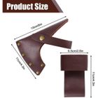 Housse De Hache En Cuir PU Avec Boucle Ceinture - 110x150mm - Pour Camping, Bûcheron - Cadeau Outdoor