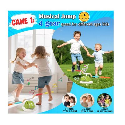Jeux Exterieur Enfant 3 en 1 Jeux Exterieur Enfant Musical Sauter Fusée à Pédales