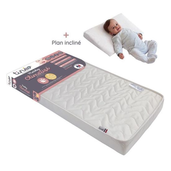 Tineo Matelas Climatise 60x1 Cm Plan Incline 15 Lot Cdiscount Puericulture Eveil Bebe
