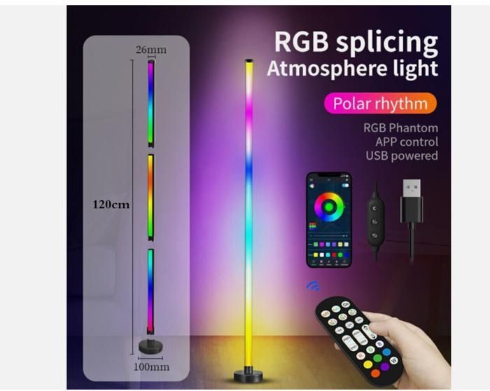 Lampadaire LED RGB 10W dimmable lampadaire coloré colonne lumineuse ...
