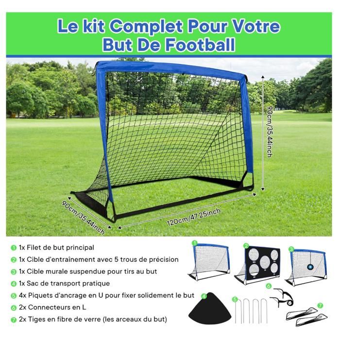 HSTURYZ Cage de Football Lot de 2 Buts de Football et Balle d'enfants HSTURYZ Cage de Football Lot de 2 Buts de Football et Balle d'enfants