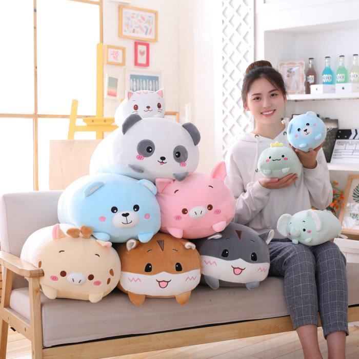 Oreiller Peluche Dinosaure Câlin - Doudou Mignon Pour Enfants - 45cm (rose)
