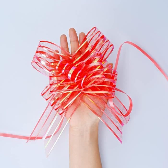 Ruban Organza 50 Yards (45m) - 1" (2.5cm) Large | Rose Saint-Valentin, Mariage, Noël - Emballage Cadeau DIY