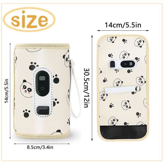 Momcozy Chauffe-bouteille Portable Avec Chauffage Rapide Et Design Anti- Fuite, Sans Danger Pour Plusieurs Marques, Y Compris Dr. Brown's, Philips Avent, Medela, Tommee Tippee Et Comotomo