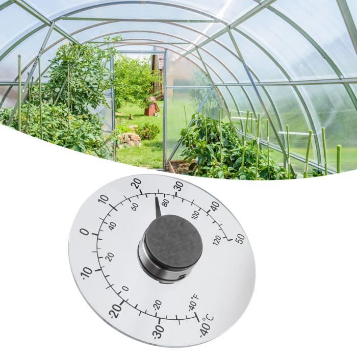 Thermomètre Extérieur Sans Pile Adhésif Pour Fenêtre -40°C à 50°C, Acrylique Transparent étanche - 8