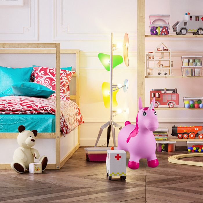 Ballon Sauteur Enfant 3 Ans Licorne Gonflable Rody Avec Pompe - Cheval Sauteur Pour Enfants, Jeu D'intérieur Et Extérieur Bouledogue Ancien