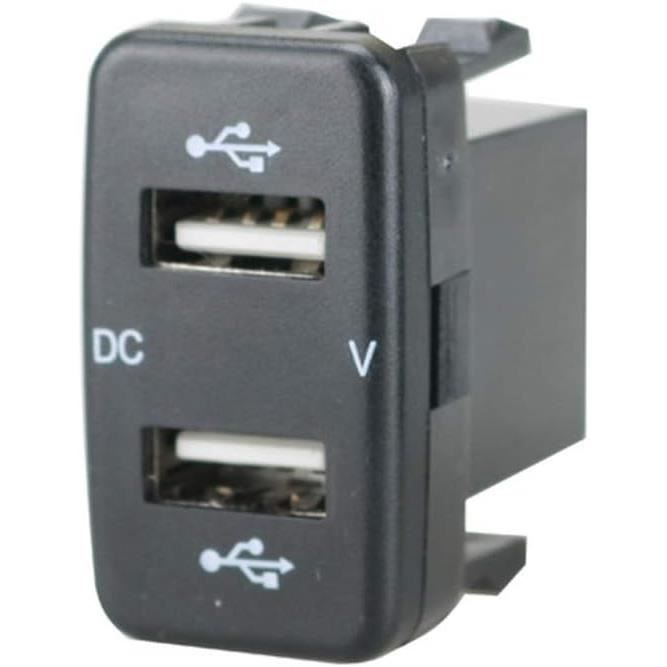Prise Double USB Universelle Pour Voiture - 5V/2.5A, 12-24V, Installation Sur Tableau De Bord, Neuf, Fabriqué En Allemagne