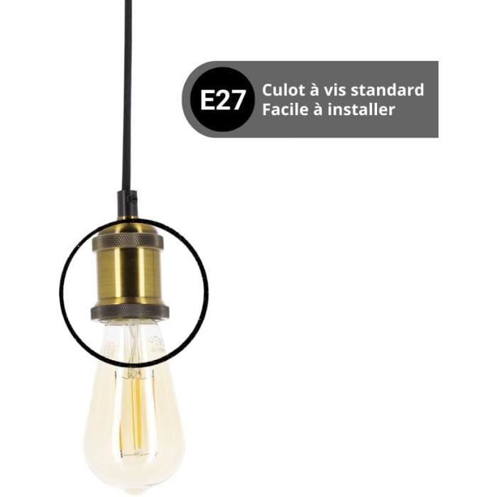 KOZII Ampoule LED Connectée Filament E27 ST64 Transparent Ampoule