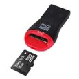 TRIXES Lecteur de carte mémoire pour Micro SD SDHC USB 2.0-3