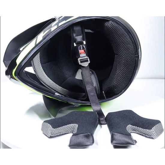 Casque de Motocross//Goggle//Gants Moto//Masque//Filet à Elastique Moto Cross Casque VTT Integral Enfant Casques Velo Quad Enduro ATV Scooter Orange//Requin