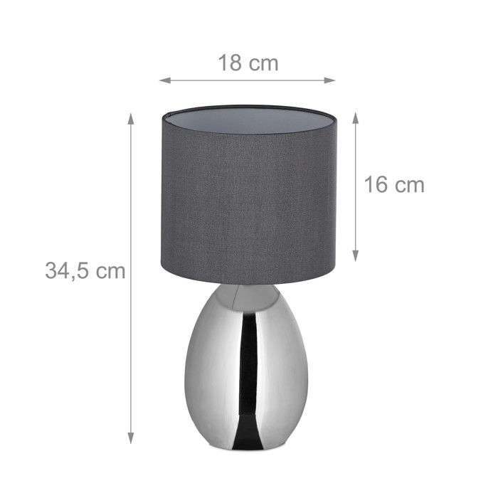Lampe de Chevet avec Abat-Jour en Tissu Ivoire, France, 1970s en vente