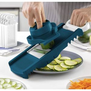 One Touch KC25 Mandoline Automatique Électrique - Éminceuse Julienne 1.5/3 Mm Avec Bac Récupérateur