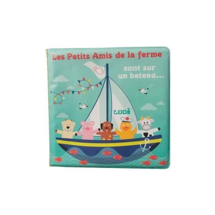 LUDI Livre De Bain Et Marionnettes De Doigts – Les Petits Amis De La Mer – Dès 10 Mois