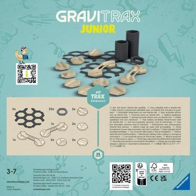 GraviTrax JUNIOR Set d'extension Rails - My Trax 35 pièces - Circuits de billes - Dès 3 ans - 27401 - Ravensburger - Maquette | Soldes fnac Belgique GraviTrax JUNIOR Set d'extension Rails - My Trax 35 pièces - Circuits de billes - Dès 3 ans - 27401 - Ravensburger - Maquette | Soldes fnac Belgique