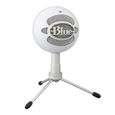 Microphone USB - LOGITECH G - Snowball - Pour Enregistrement, Streaming, Podcast, Gaming - PC et MAC - Blanc-0