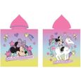 Disney poncho de bain Minnie Mouse filles 55x110 cm polyester rose-0