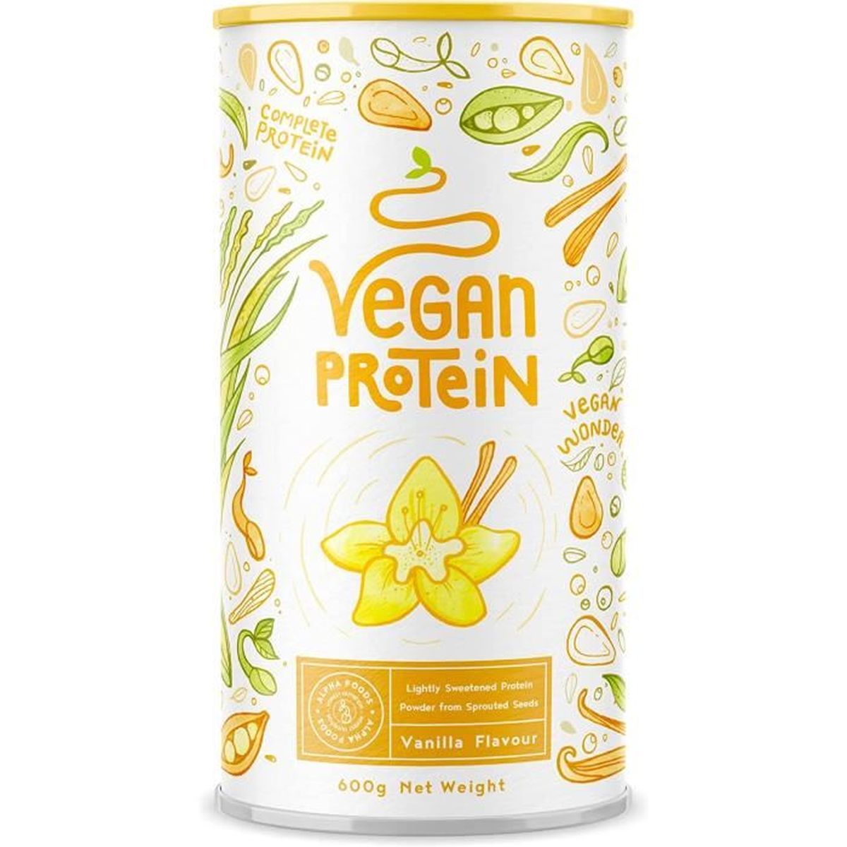 Vegan Protein Shake Vanille Protéine végétale de soja, riz, pois, graines de lin, amarante